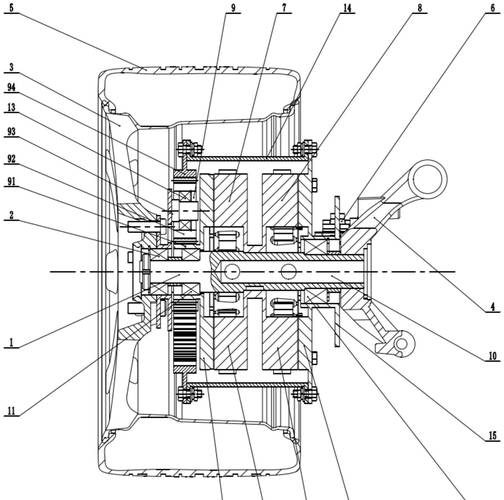 輪轂電機(jī)是什么，輪轂電機(jī)工作原理與結(jié)構(gòu)圖